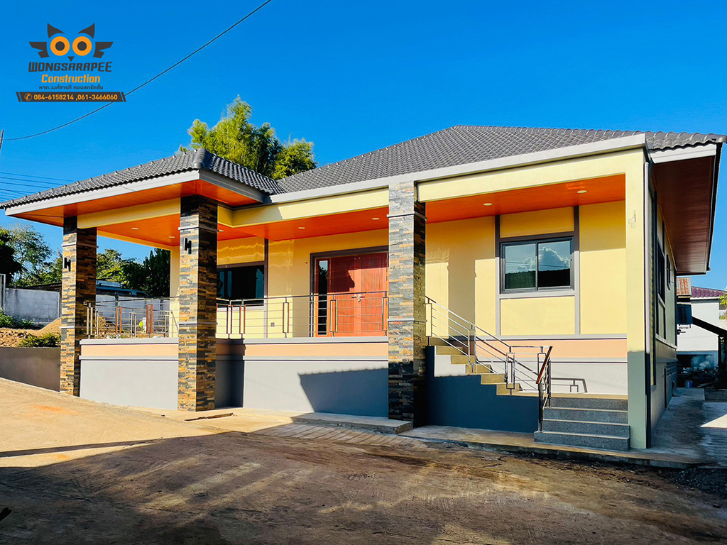 บ้านชั้นเดียวทรงปั้นหยา