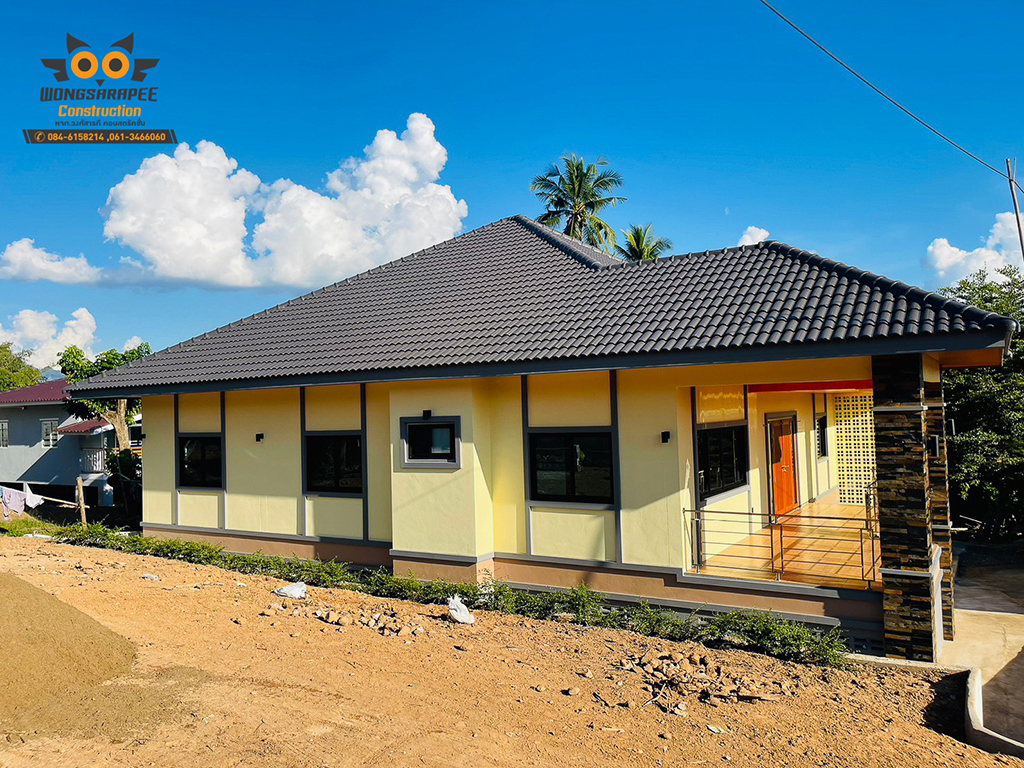 บ้านชั้นเดียวทรงปั้นหยา