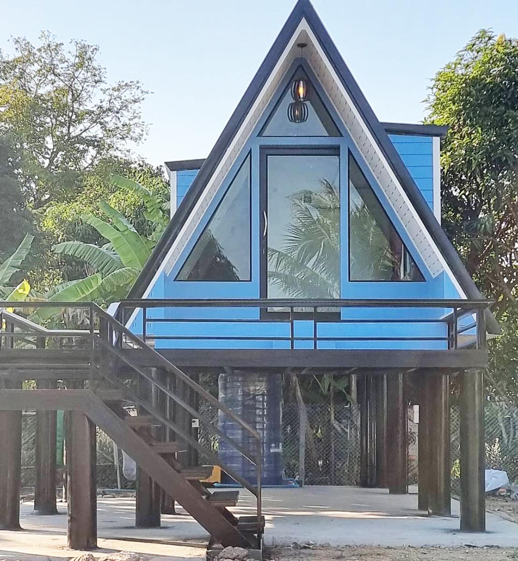 แบบบ้านน็อคดาวน์ทรงเอเฟรม