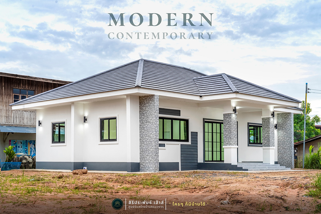 บ้านเรียบหรูสไตล์ร่วมสมัย