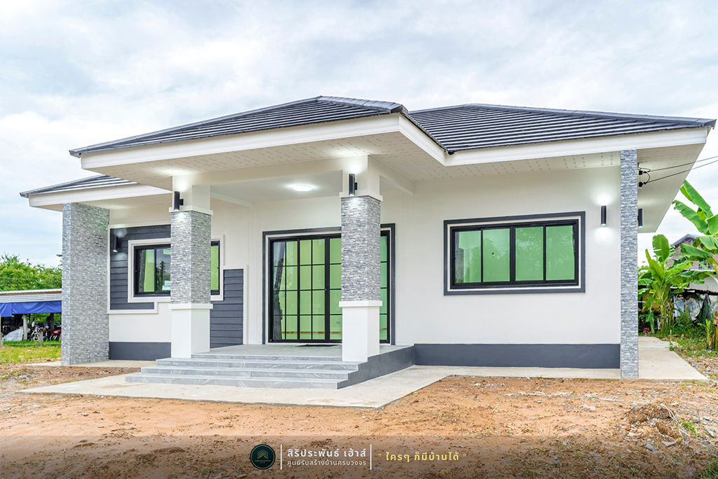 บ้านเรียบหรูสไตล์ร่วมสมัย