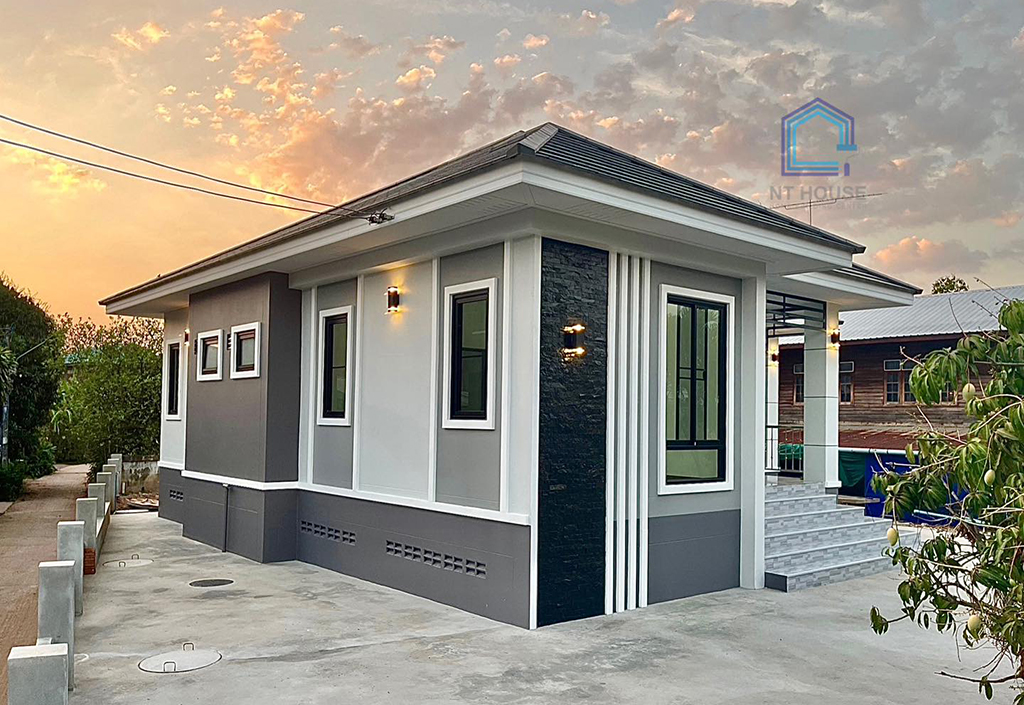 บ้านชั้นเดียวสไตล์ร่วมสมัย