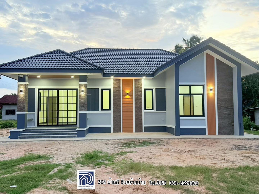 บ้านชั้นเดียวสไตล์ร่วมสมัย